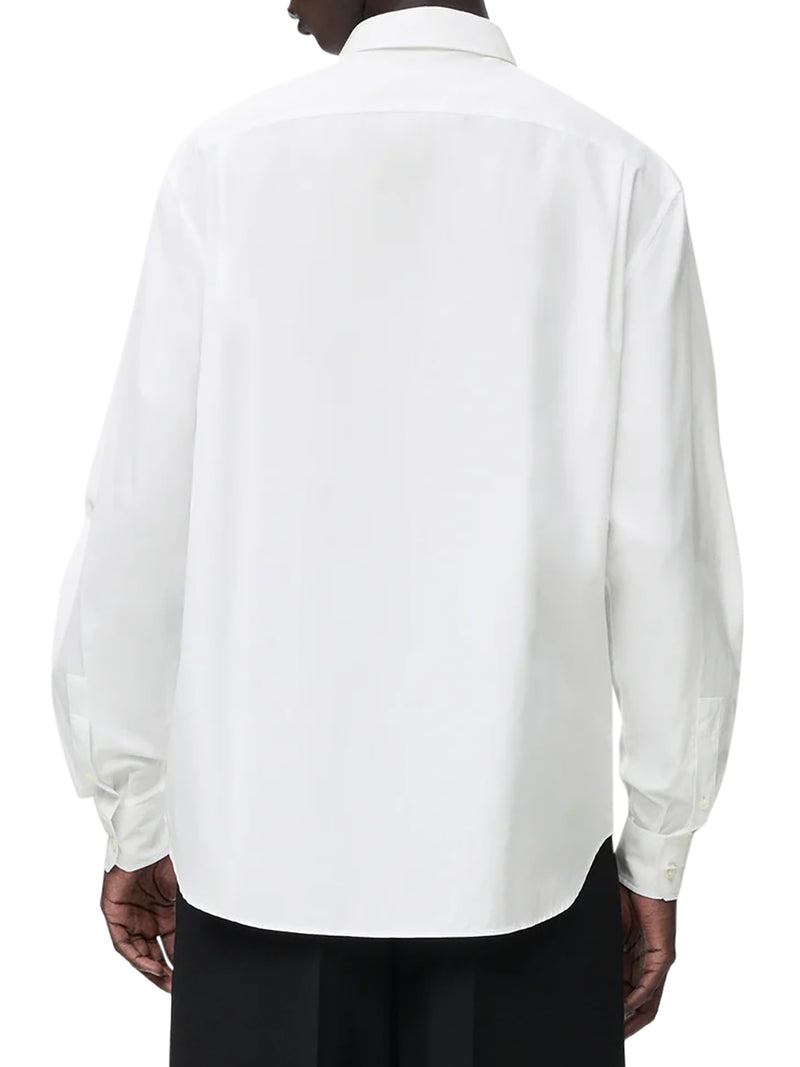 CLASSIC COTTON SHIRT WITH EMBROIDERED ANAGRAM LOGO