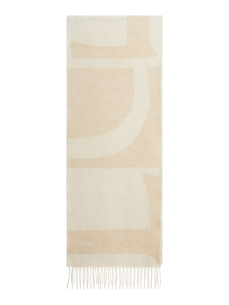 CASHMERE JACQUARD LOGO SCARF