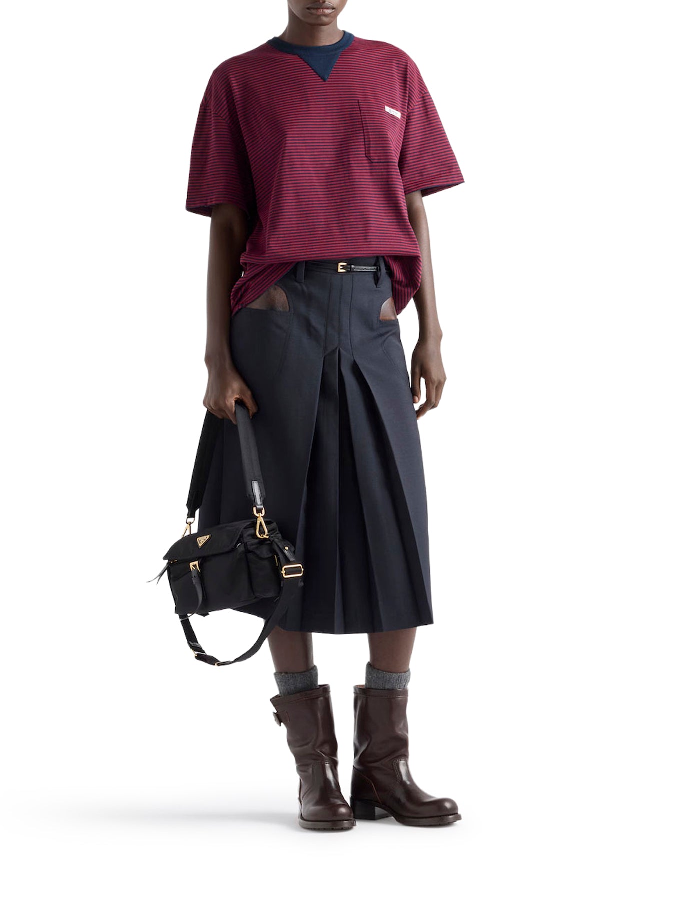 STRIPED JERSEY T-SHIRT