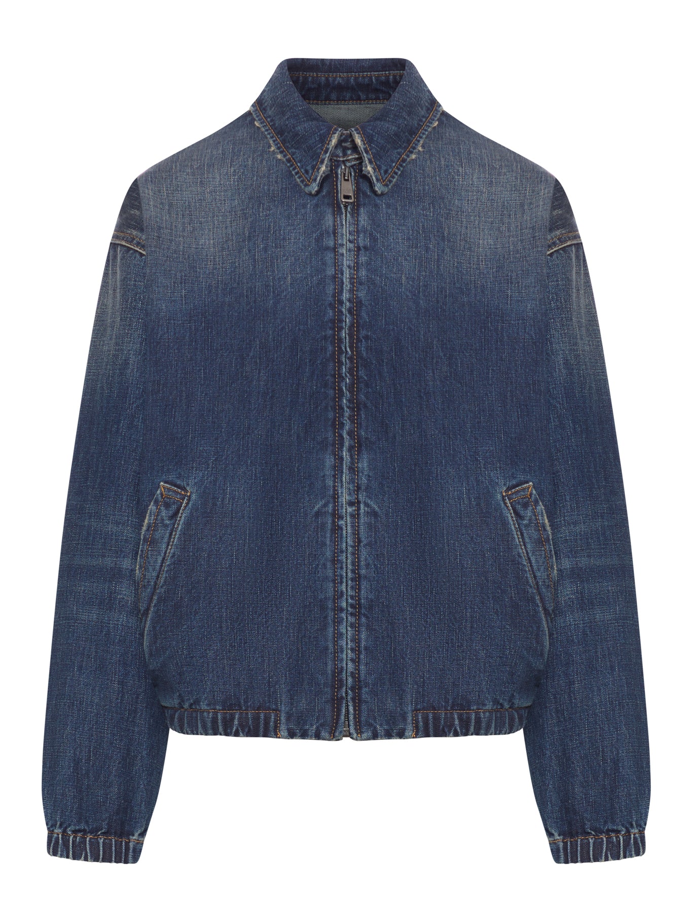 WASHED DENIM BLOUSON