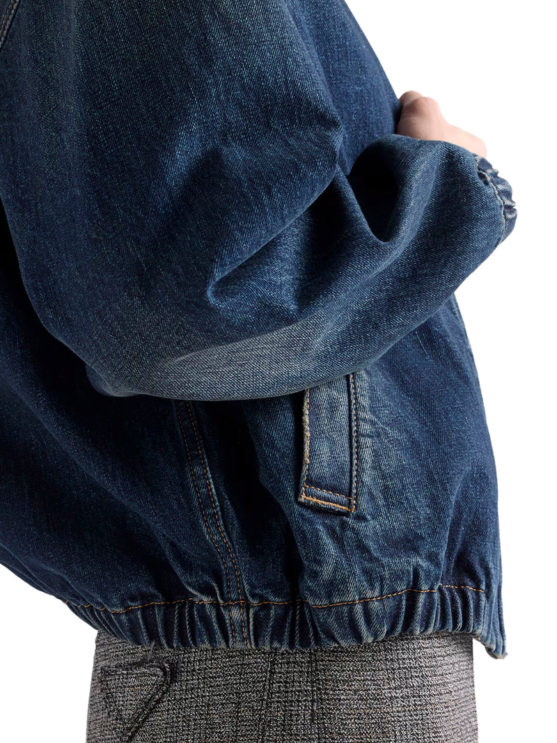 WASHED DENIM BLOUSON