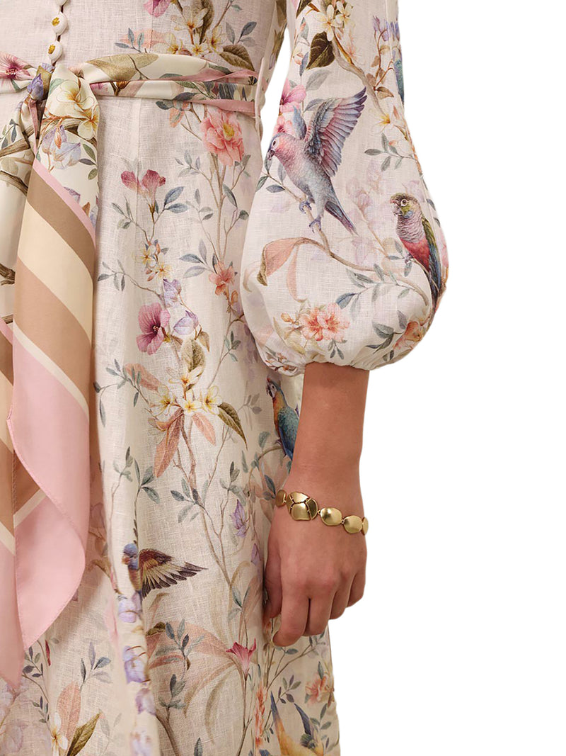 REBELLION BUTTON MIDI DRESS