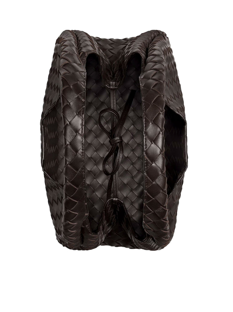 WOVEN LEATHER CAMPANA BAG