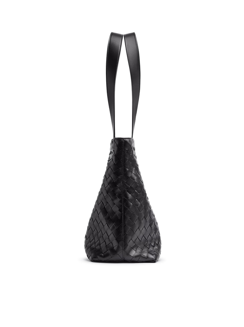 WOVEN TOTE BAG WITH ZIP