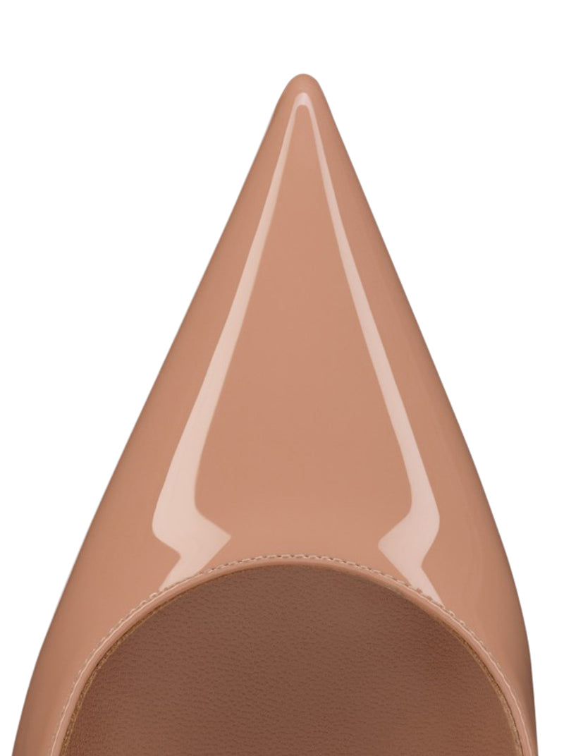 MISS Z 100MM PATENT LEATHER PUMPS IN BLUSH