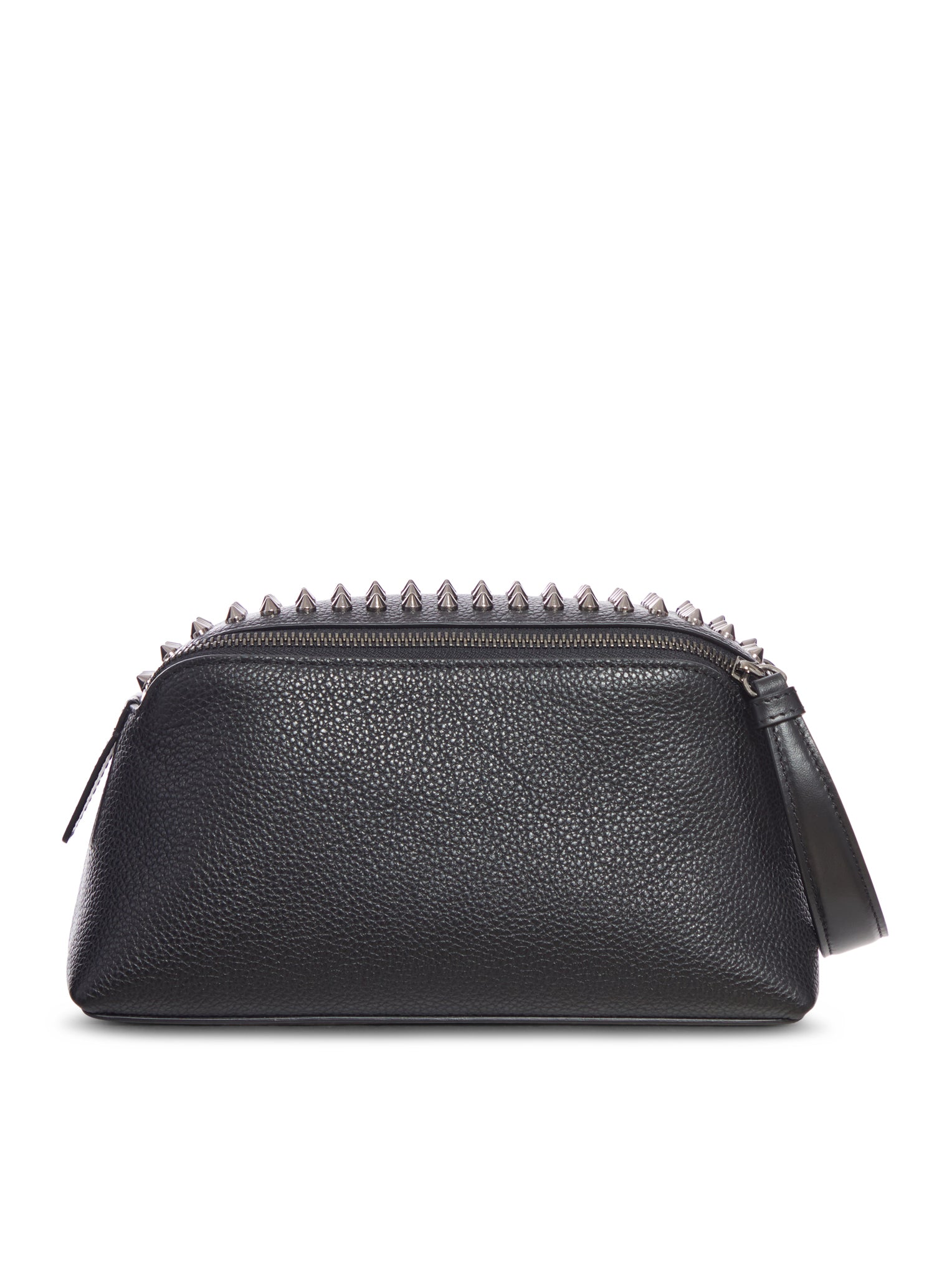 FUNKY CALFSKIN AND STUDDED CLUTCH