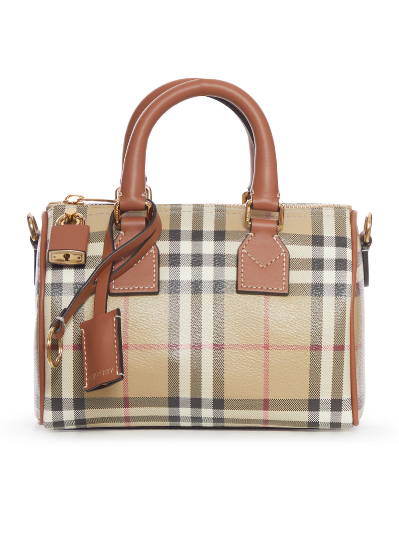 MINI CHECK BOWLING BAG