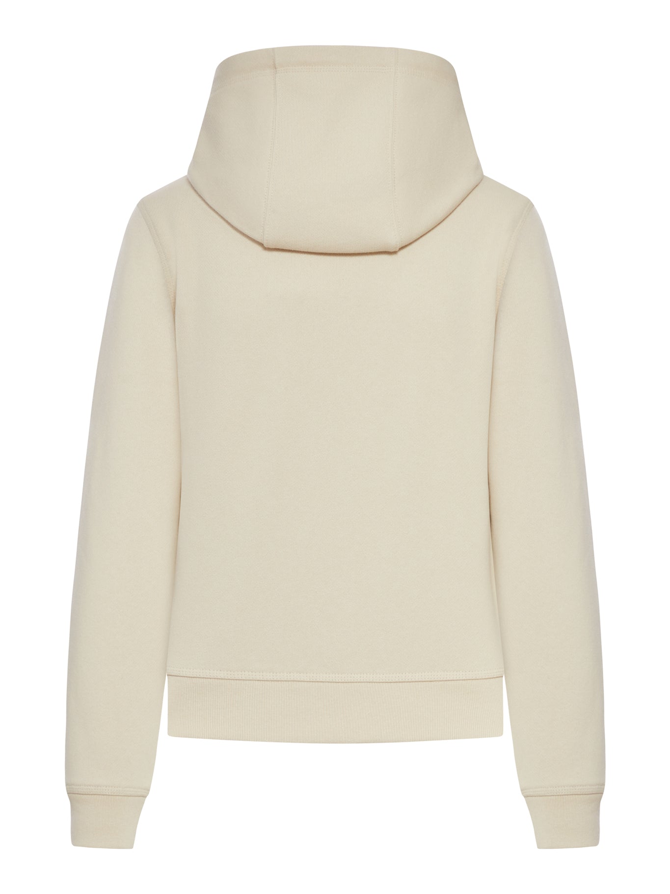 FELPA CON CAPPUCCIO E CERNIERA IN COTONE CON ETICHETTA CHECK