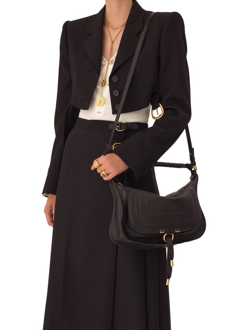 SMALL MARCIE SHOULDER BAG IN SOFT LEATHER