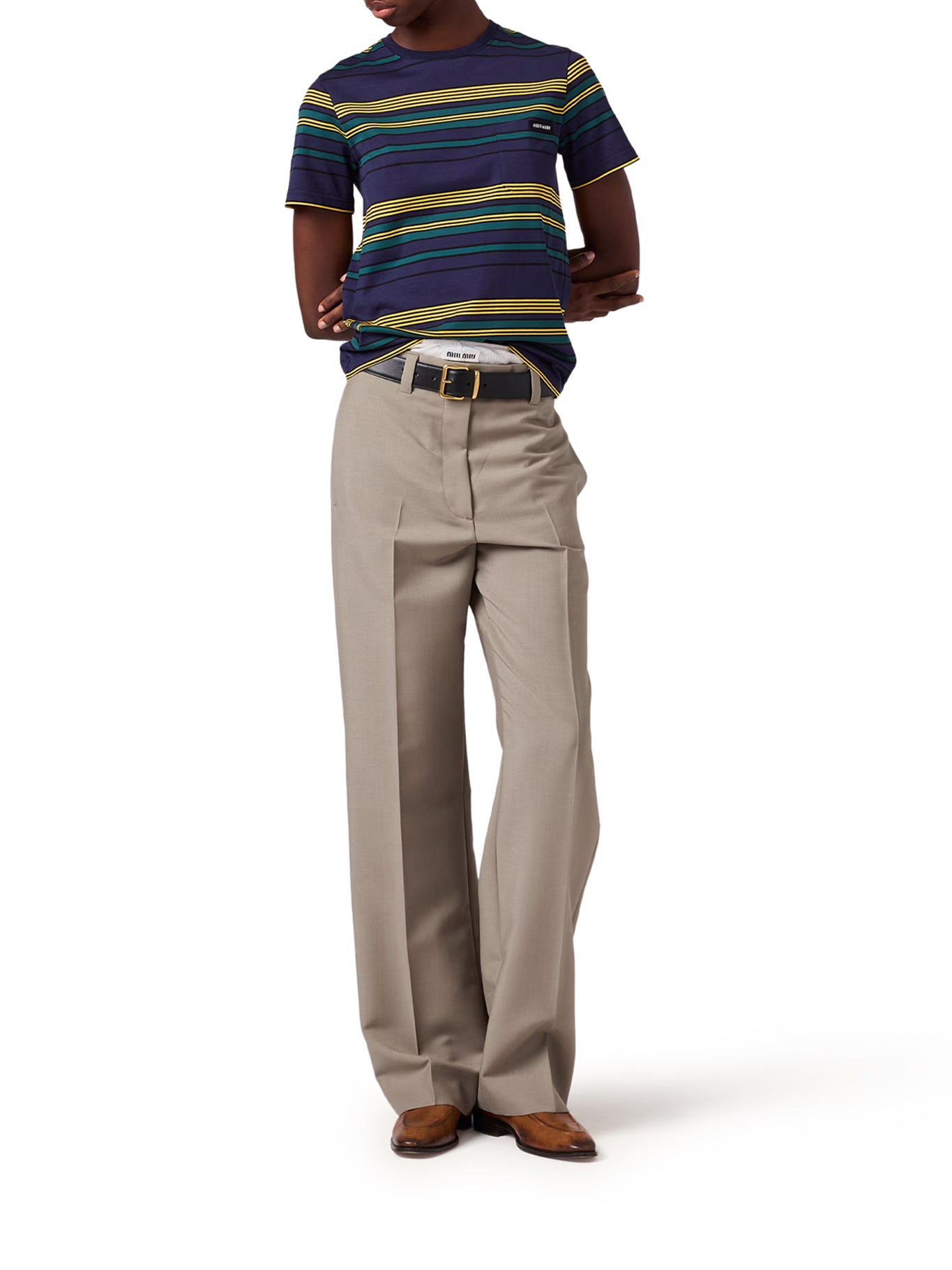 STRIPED JERSEY T-SHIRT