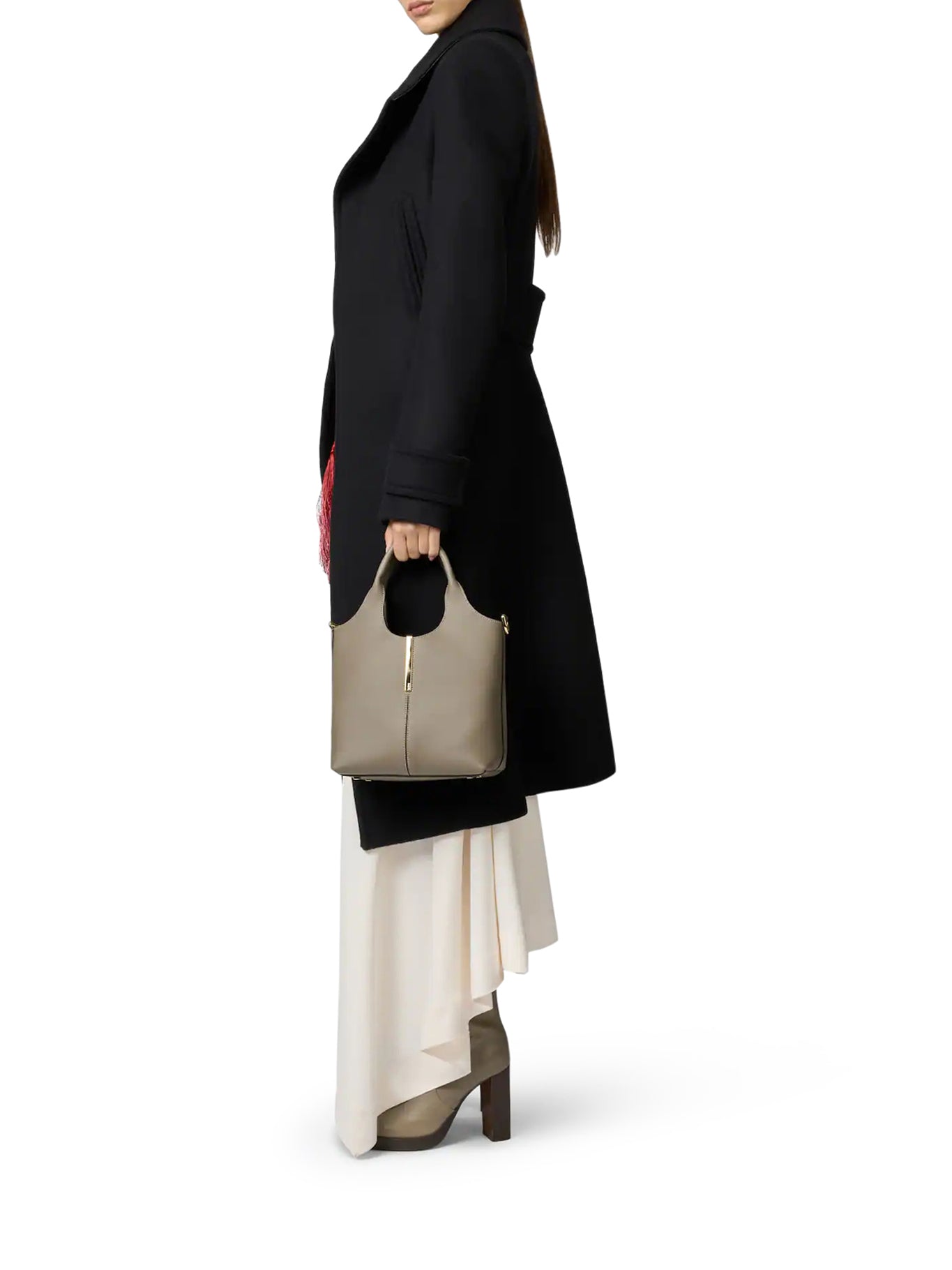 MINI LEATHER TOTE SHOPPING BAG