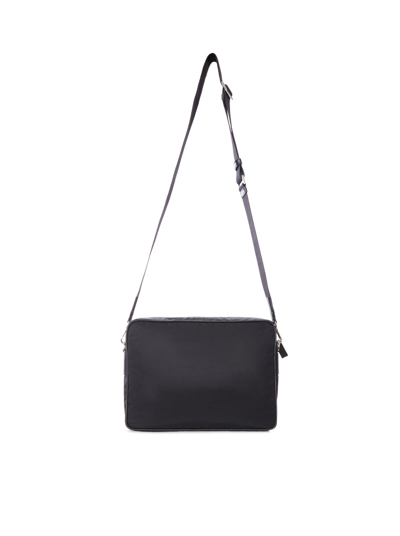 RE-NYLON AND LEATHER SHOULDER BAG