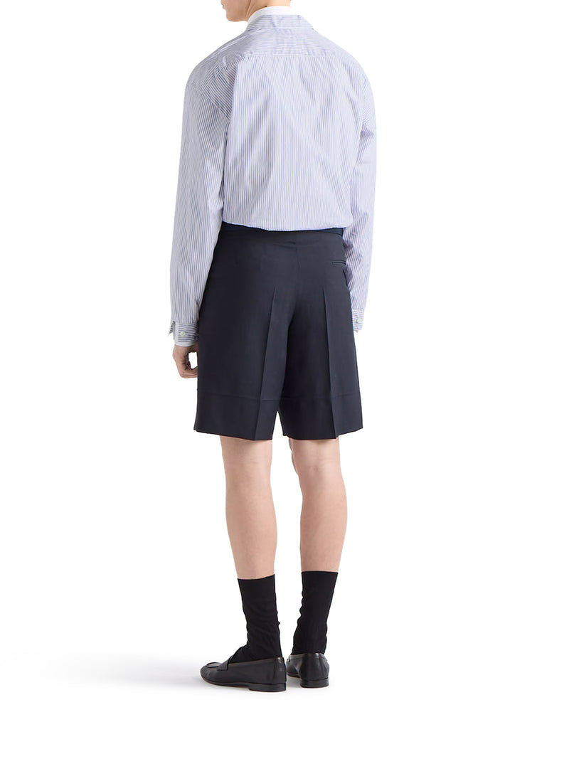 COTTON POPLIN SHIRT WITH STRIPED PATTERN