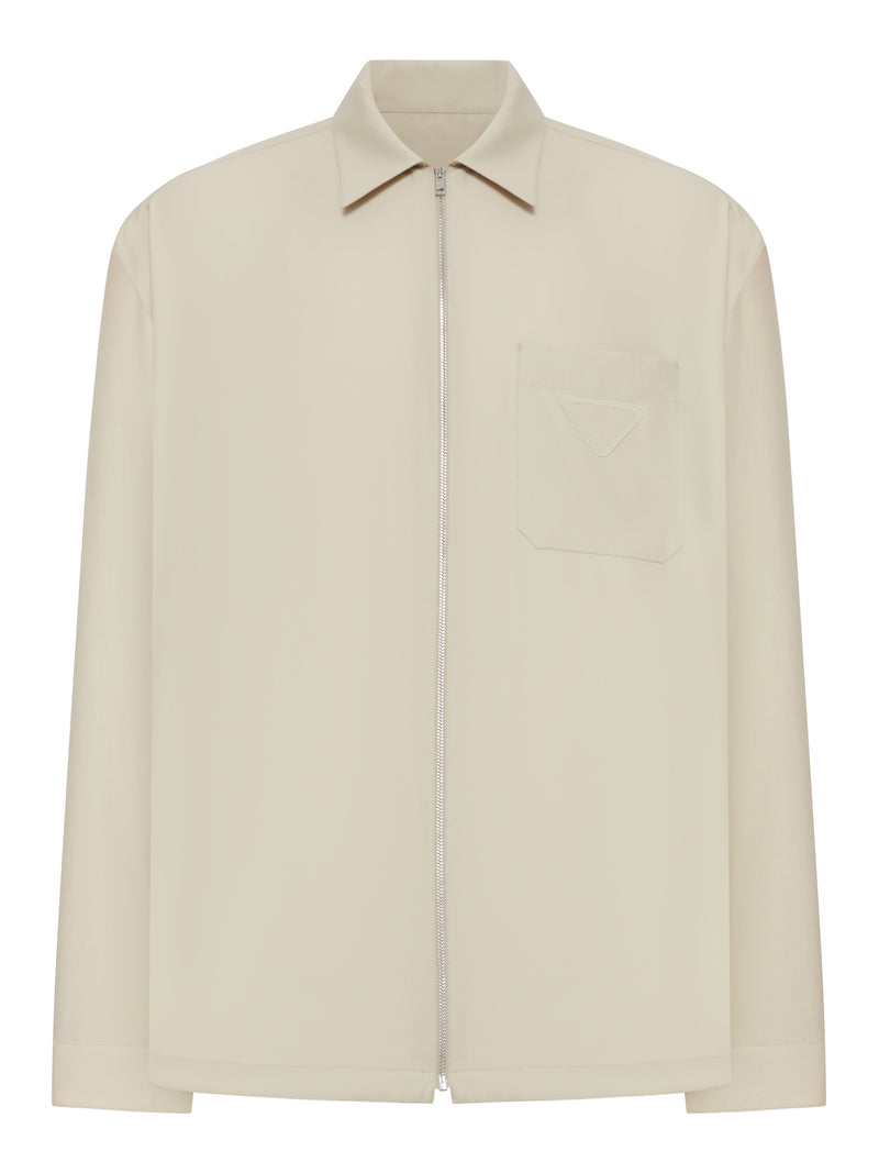 COTTON OVERSHIRT WITH ZIP