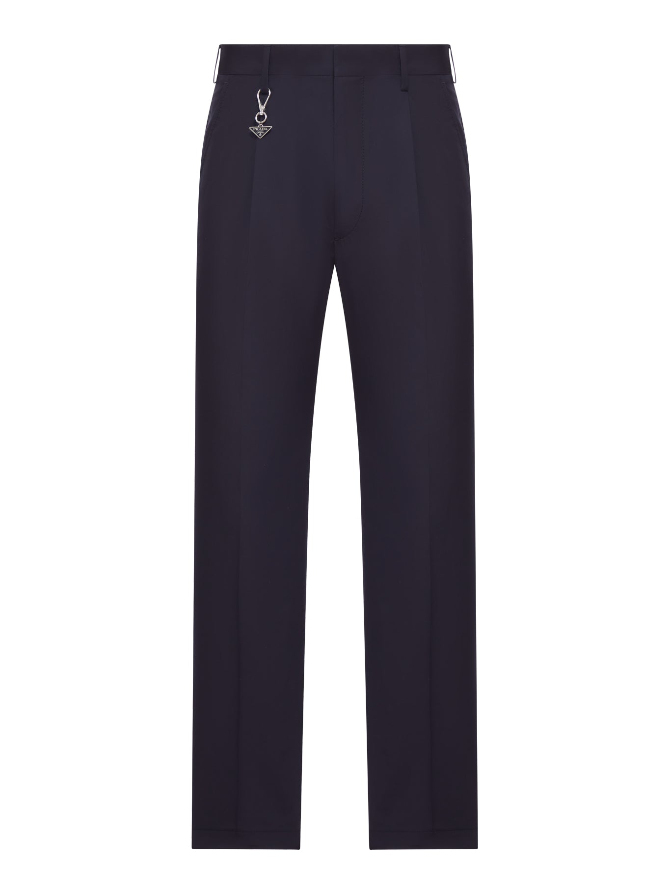 TAILORED COTTON POPLIN TROUSERS