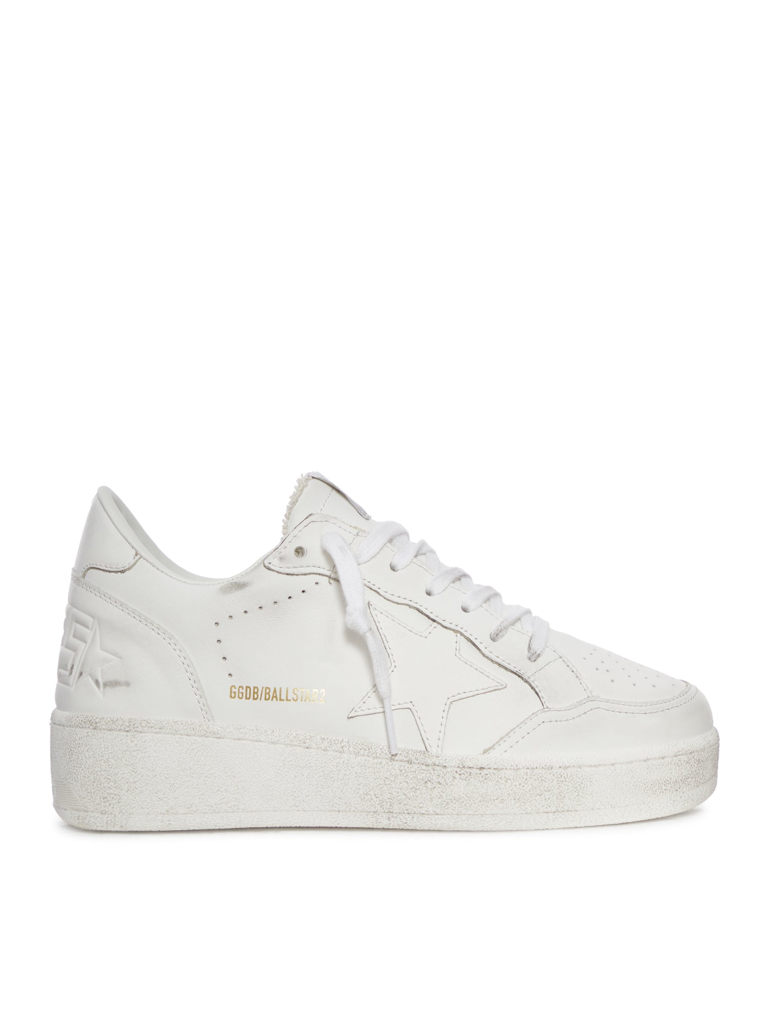 BALL STAR SNEAKERS WITH STAR AND WHITE LEATHER HEEL TAB