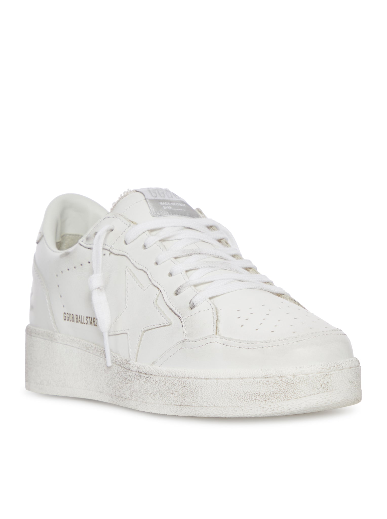 BALL STAR SNEAKERS WITH STAR AND WHITE LEATHER HEEL TAB