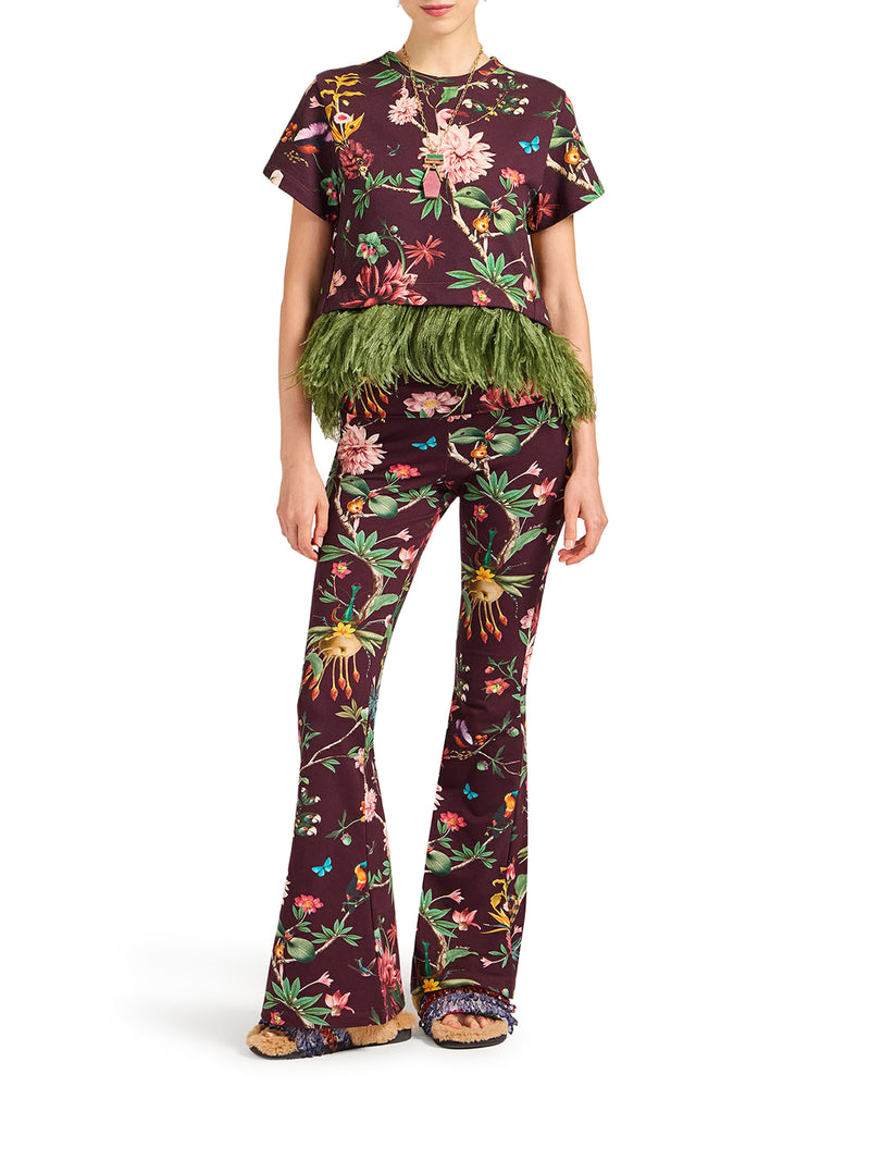 LA SCALA OSTRICH FEATHER T-SHIRT