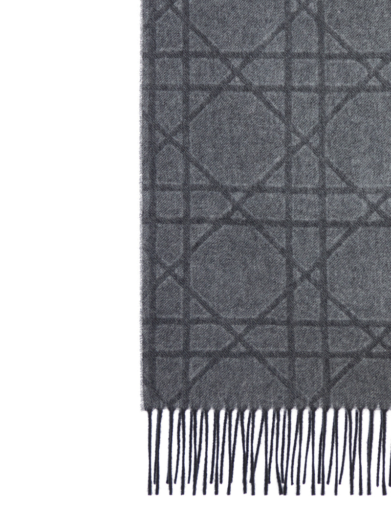 CANNAGE SCARF IN CASHMERE AND WOOL