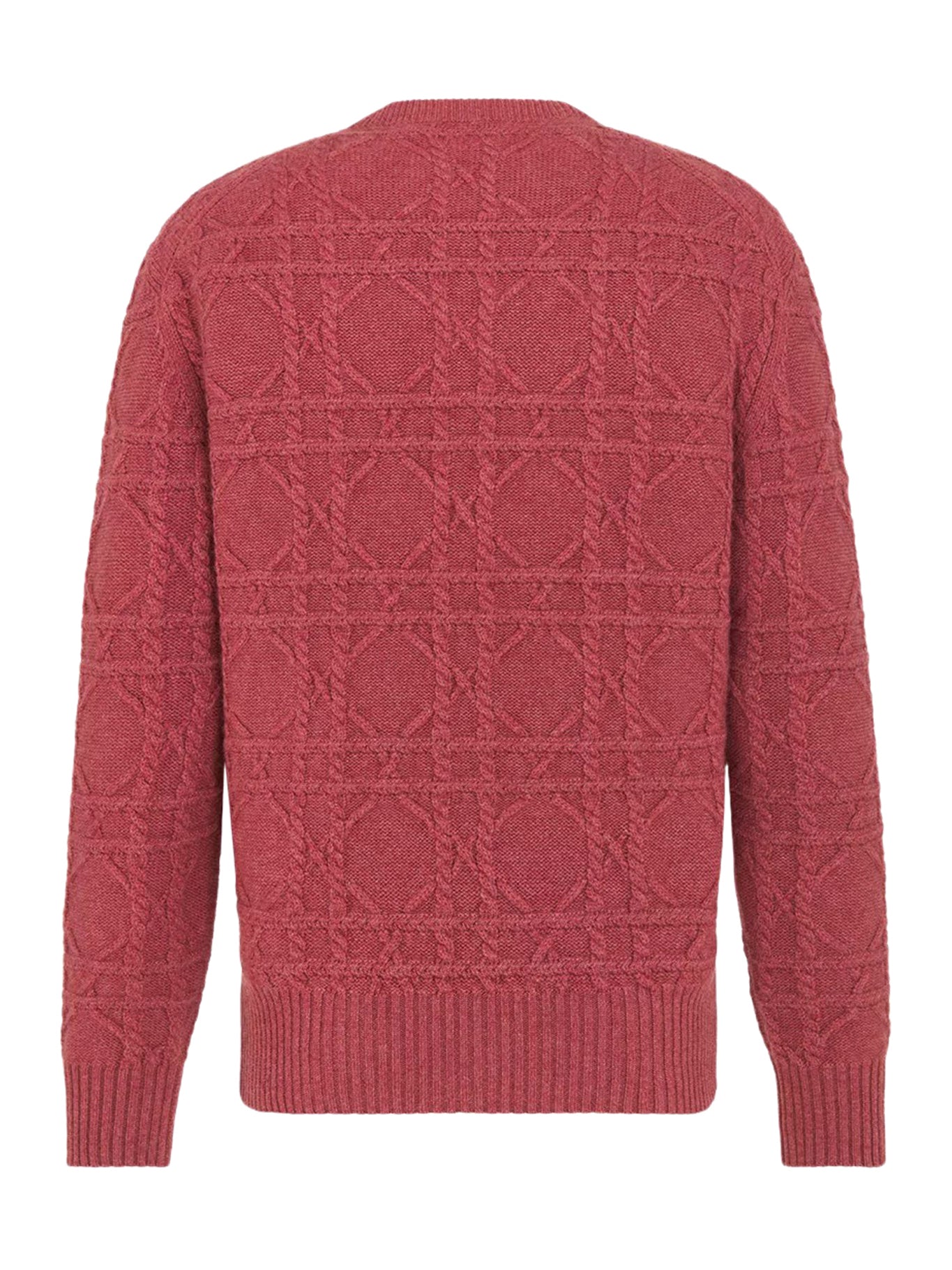 PINK CABLE KNIT CASHMERE SWEATER
