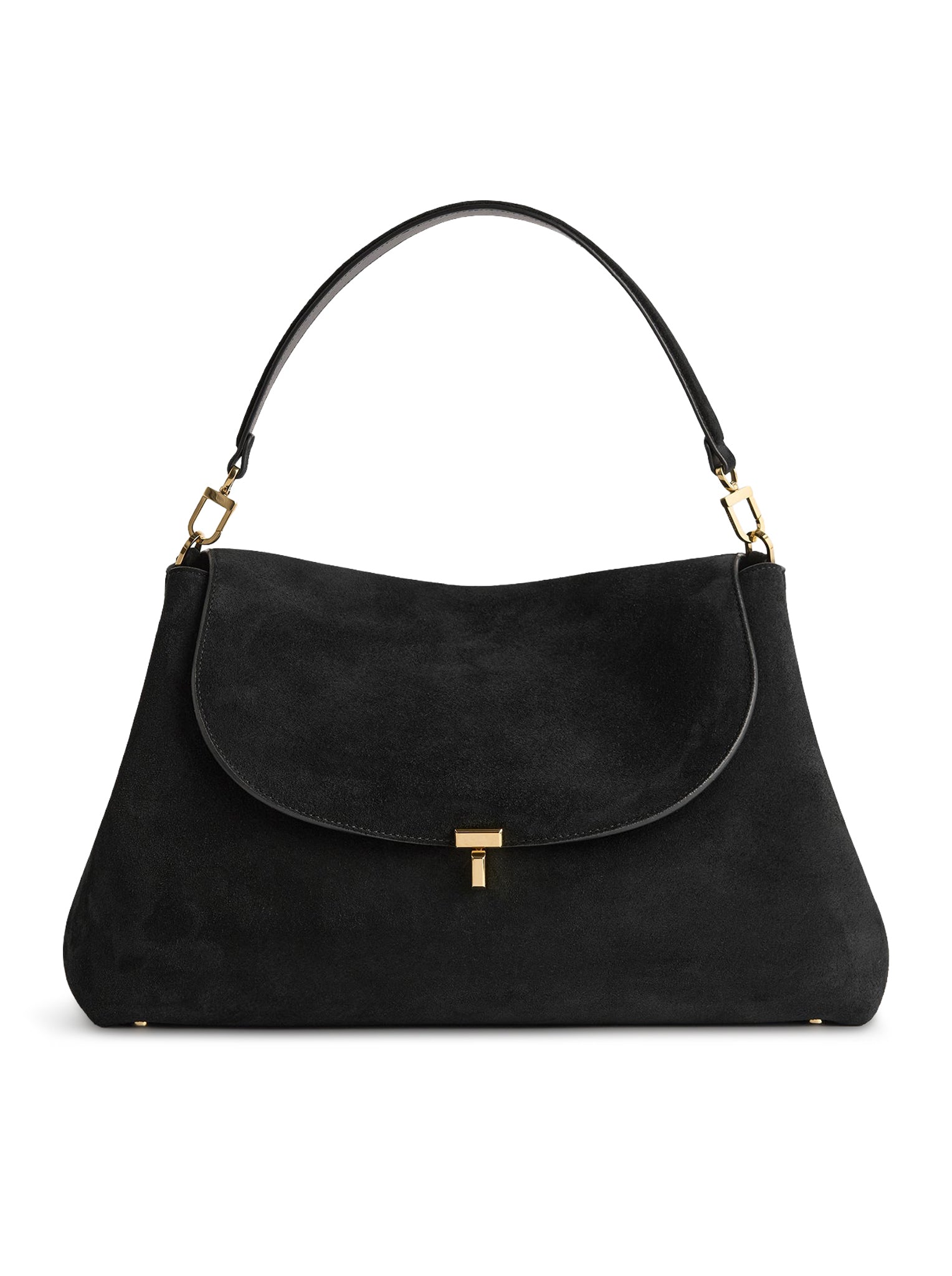 T-LOCK SUEDE BAG