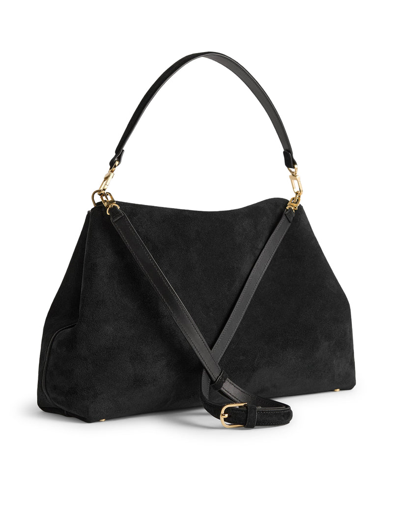T-LOCK SUEDE BAG