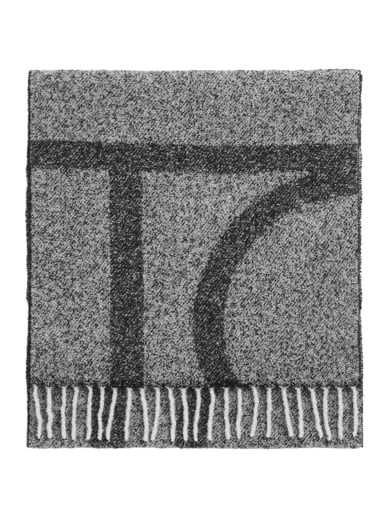 JACQUARD SCARF WITH MONOGRAM