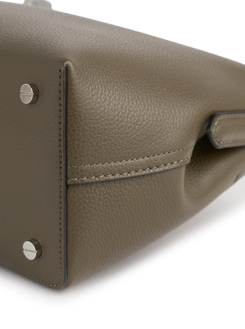 T-LOCK HANDBAG IN GRAINED LEATHER