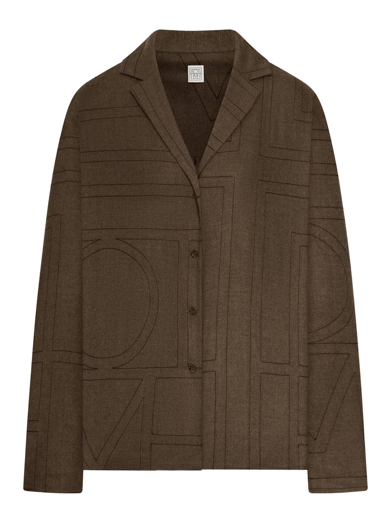 MONOGRAM FLANNEL SHIRT