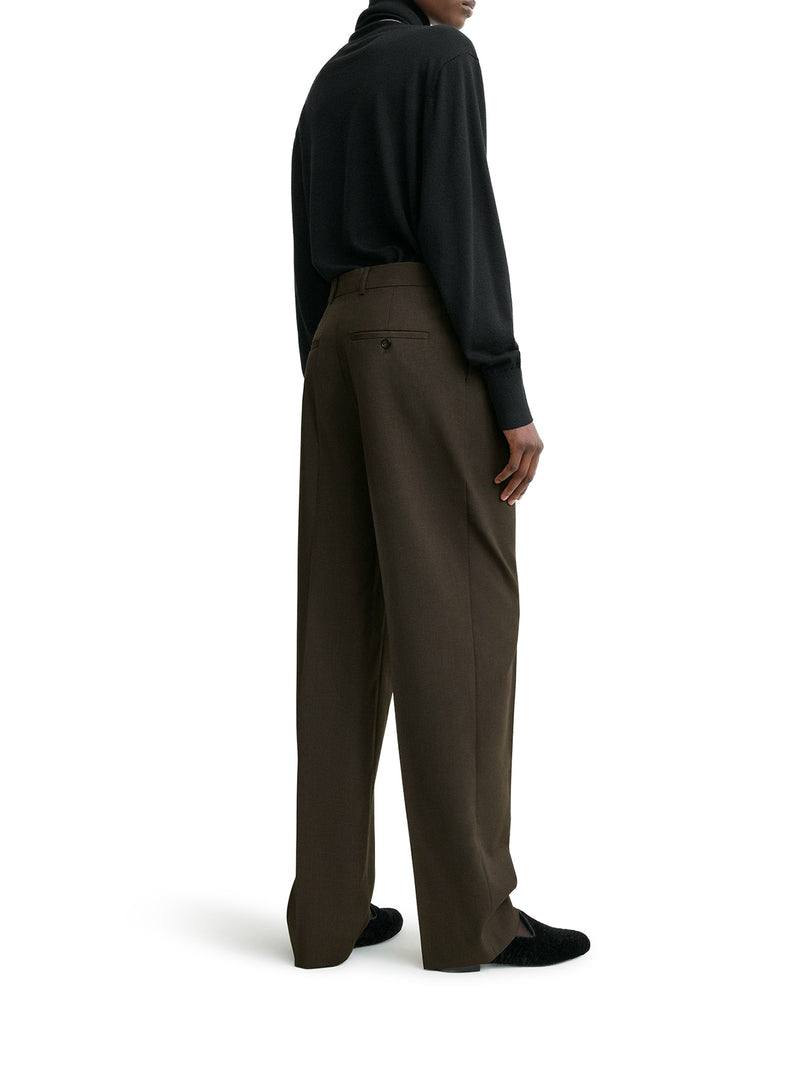 TAILORED WOOL BLEND TROUSERS