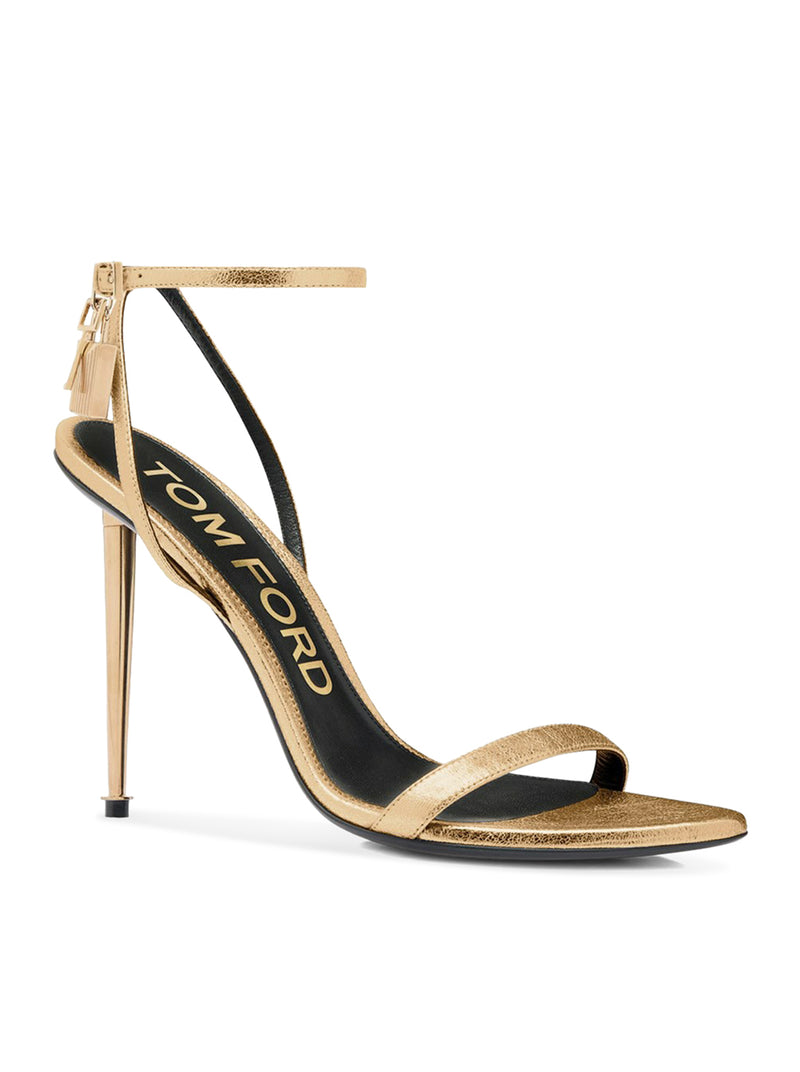 GOLDEN PATENT LEATHER STILETTO HIGH HEEL PUMPS