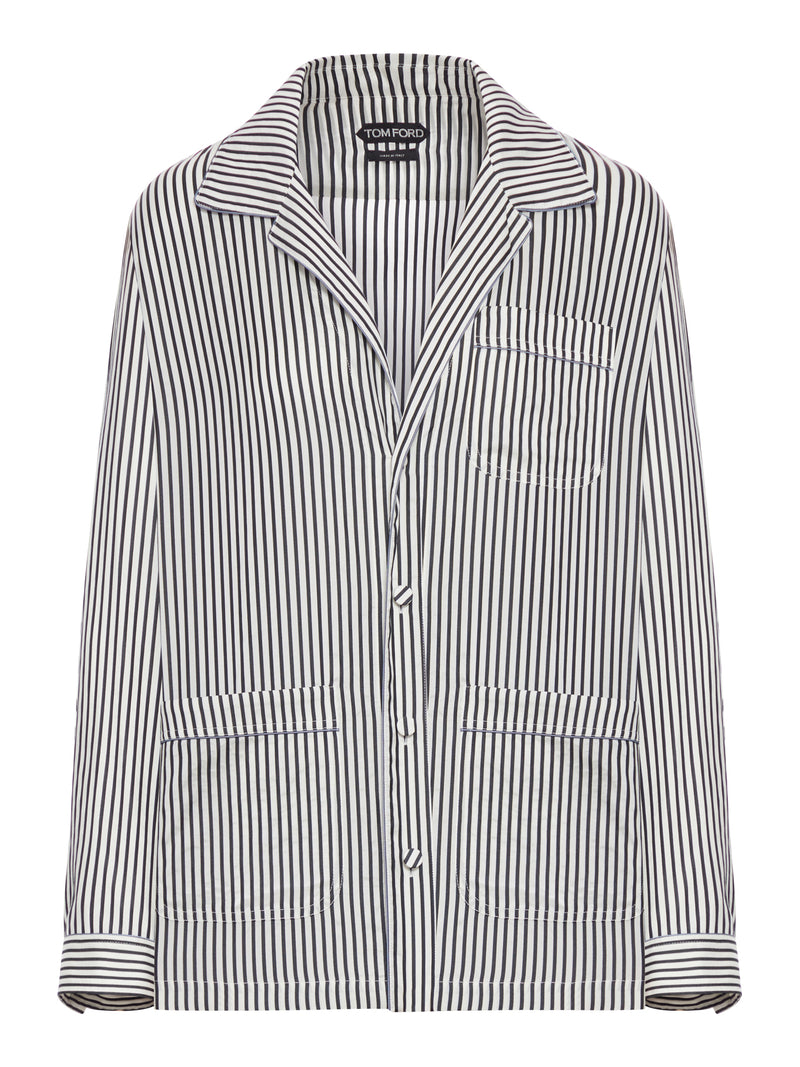 STRIPED SILK SHIRT