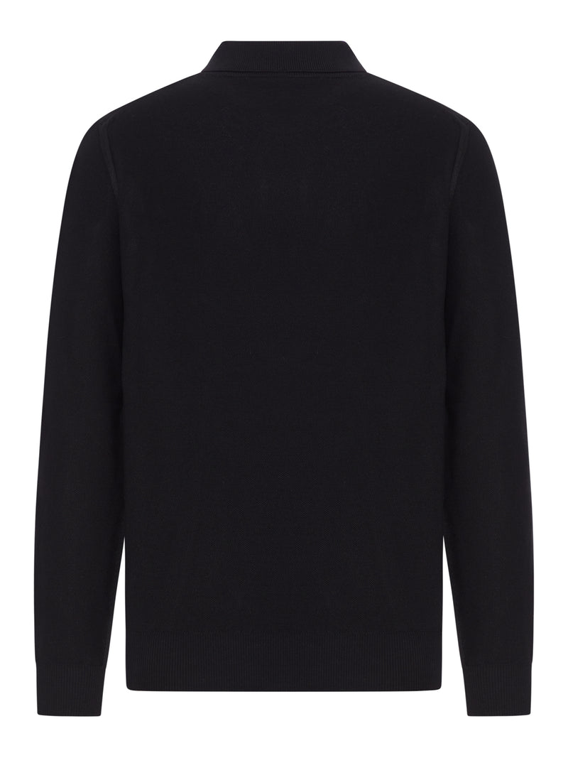 SILK AND COTTON PIQUET POLO SHIRT