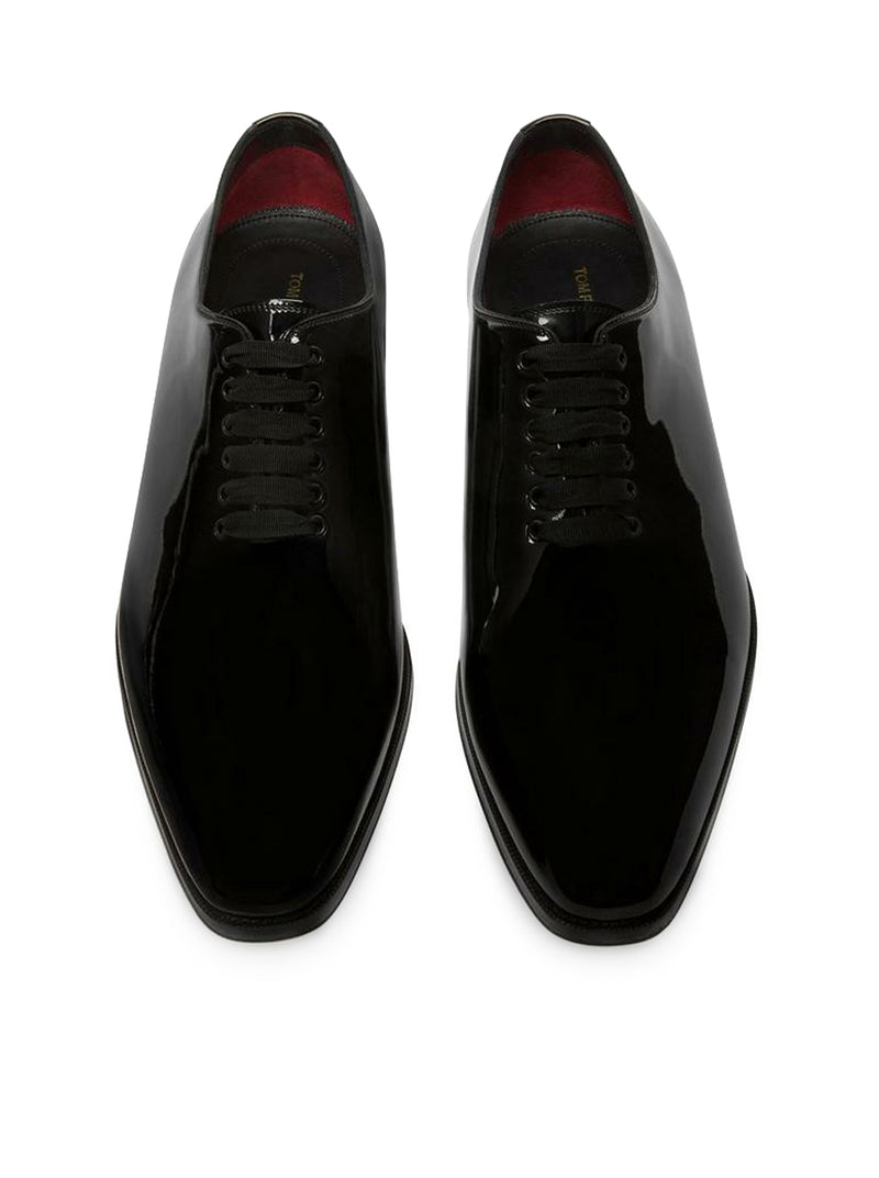 OXFORD ELKAN IN BLACK PATENT