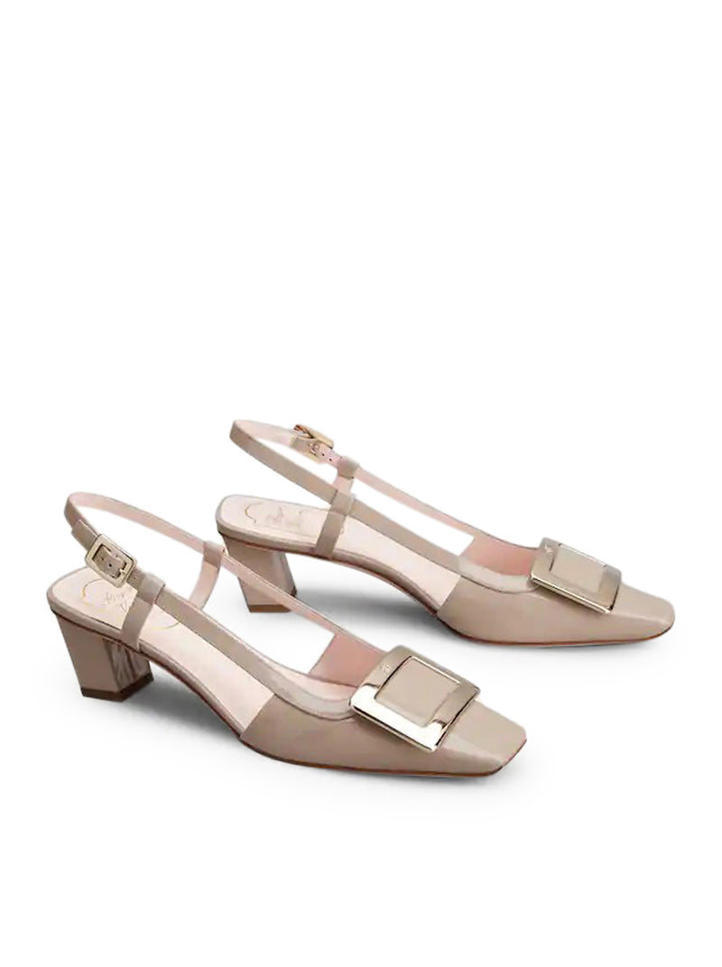 BELLE VIVIER PATENT SLINGBACK PUMPS