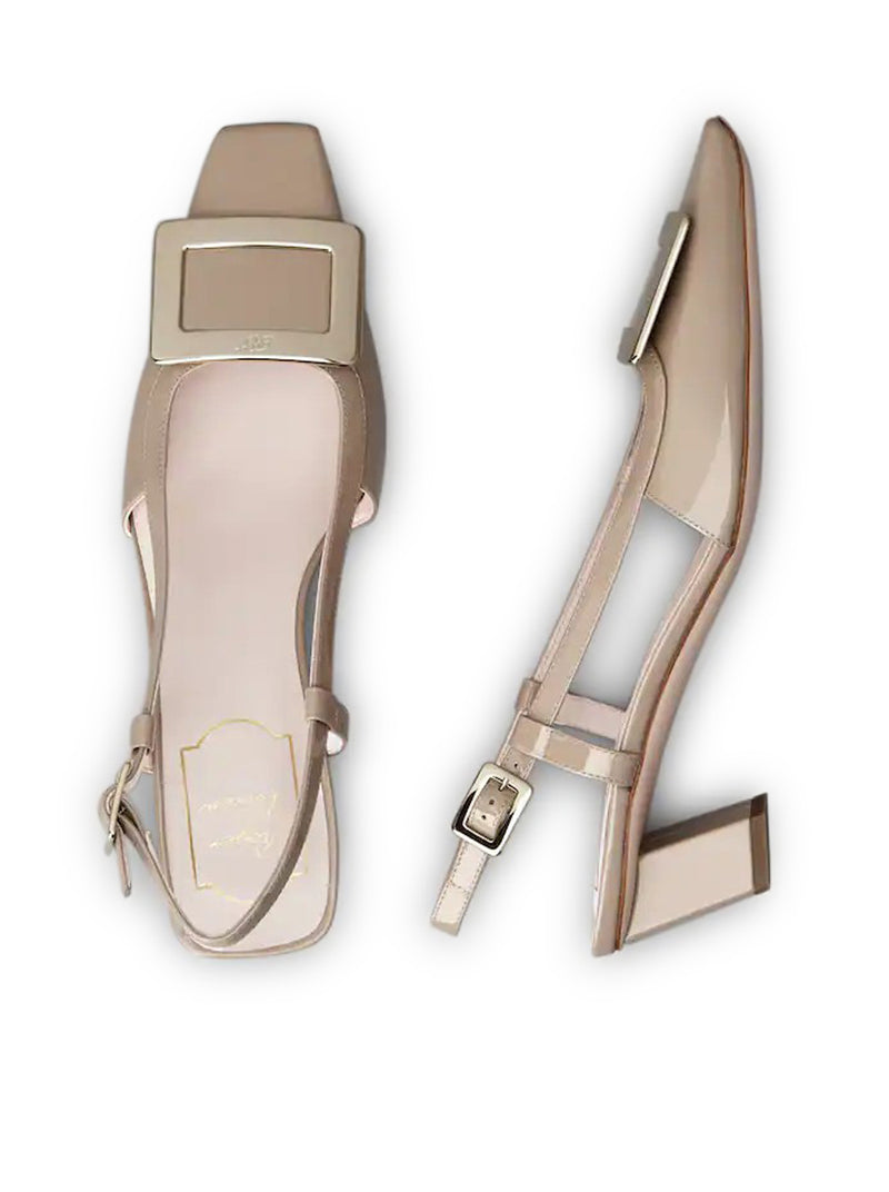 BELLE VIVIER PATENT SLINGBACK PUMPS