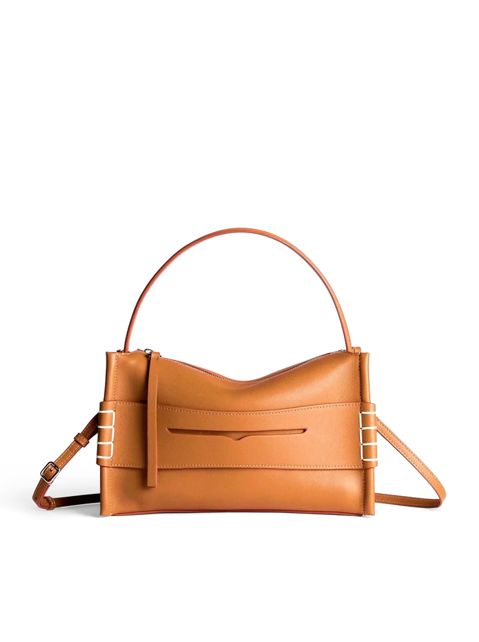 SMALL LOAFER BAG IN BROWN LEATHER