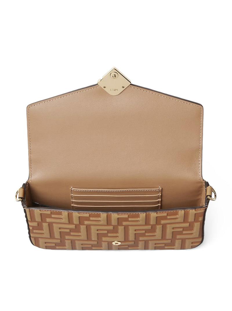 TWO-TONE FF LEATHER WALLET