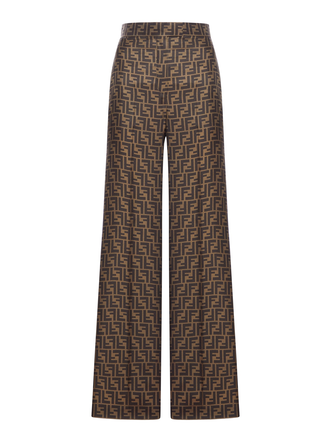 BROWN FF TWILL TROUSERS