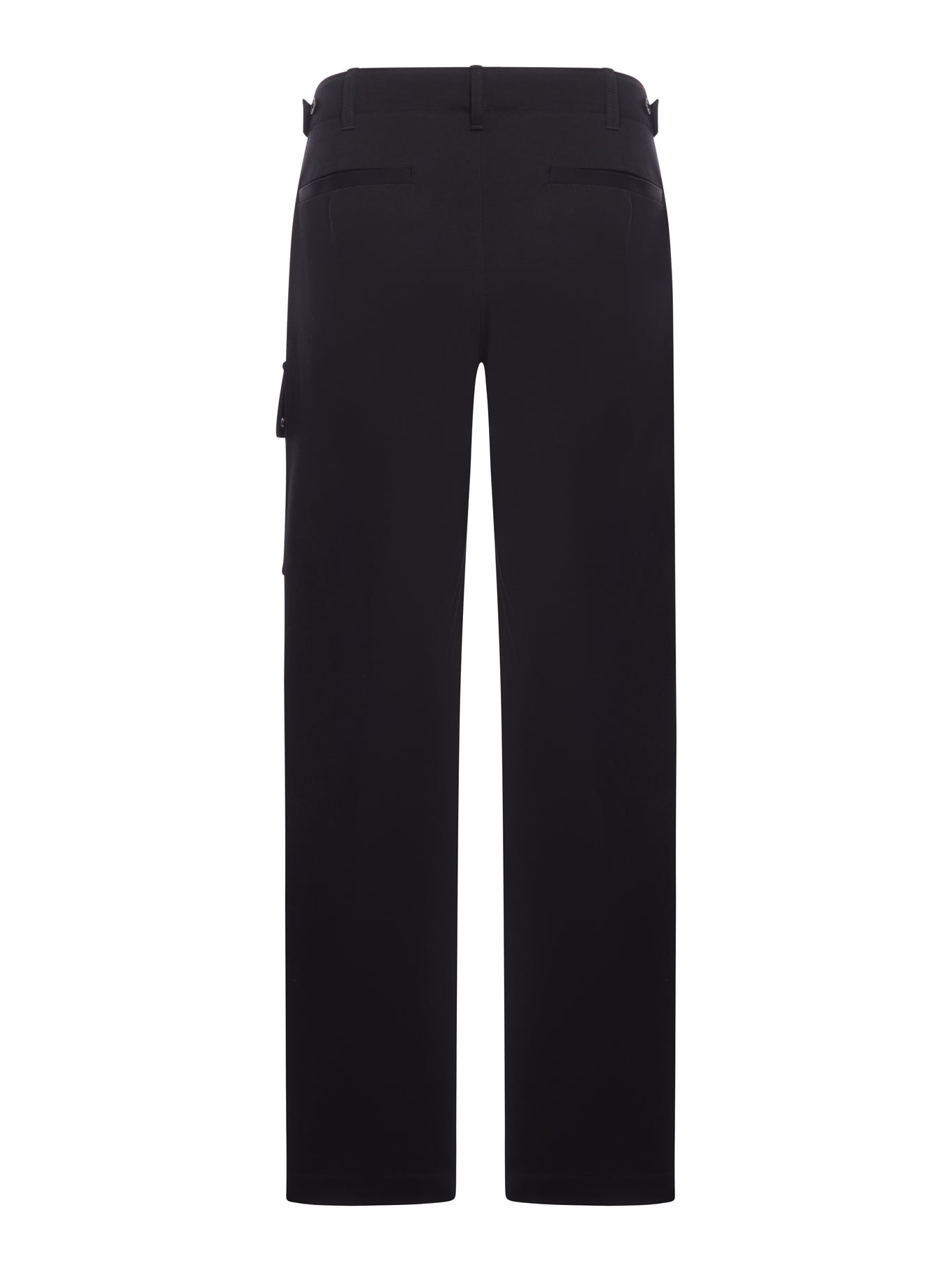 BLACK GABARDINE TROUSERS