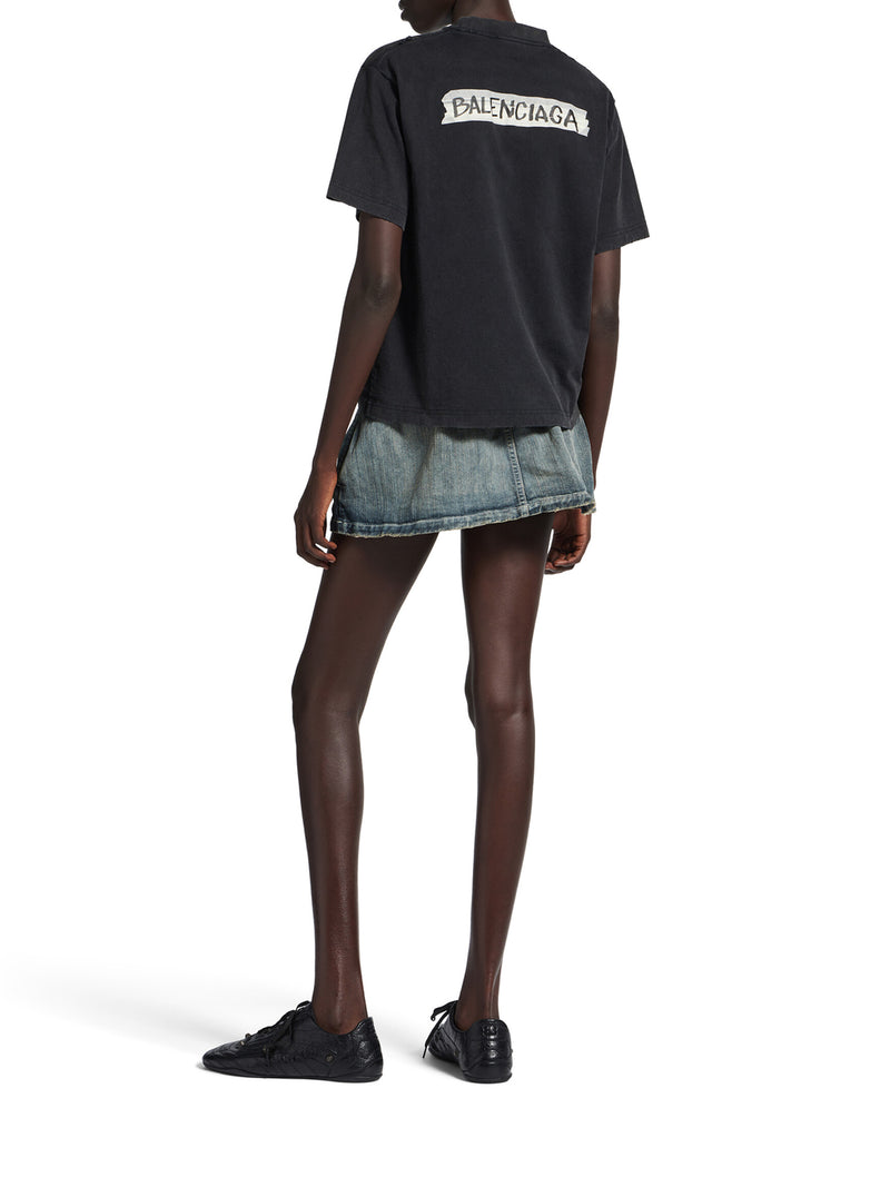 WOMEN`S MEDIUM FIT MASKING TAPE T-SHIRT