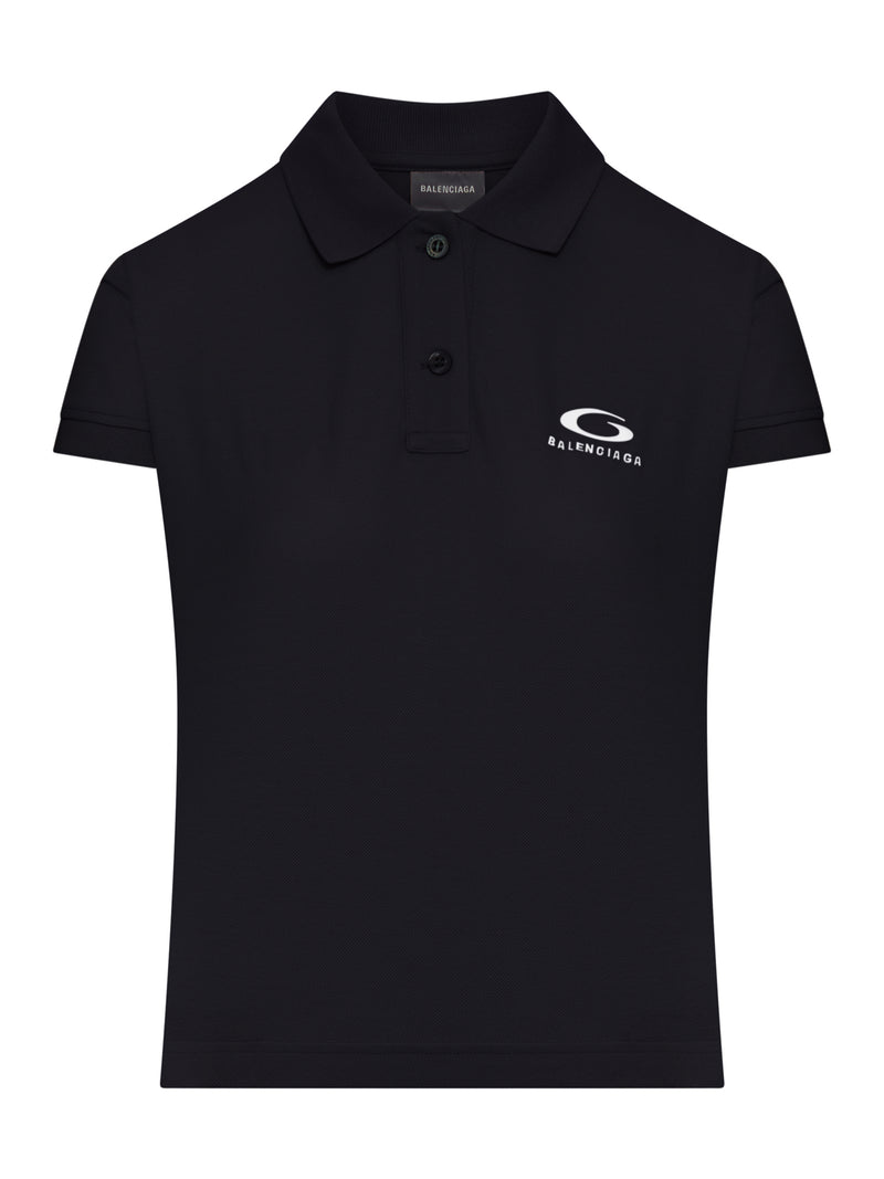 COTTON PIQUE POLO SHIRT WITH SPORT ICON LOGO