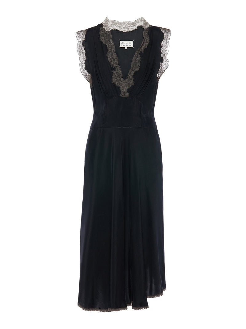 SILK MIDI DRESS