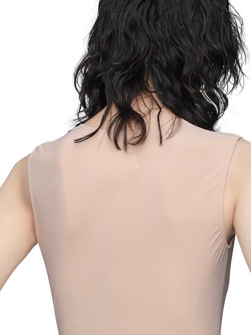 SLEEVELESS BODYSUIT IN TECHNICAL JERSEY