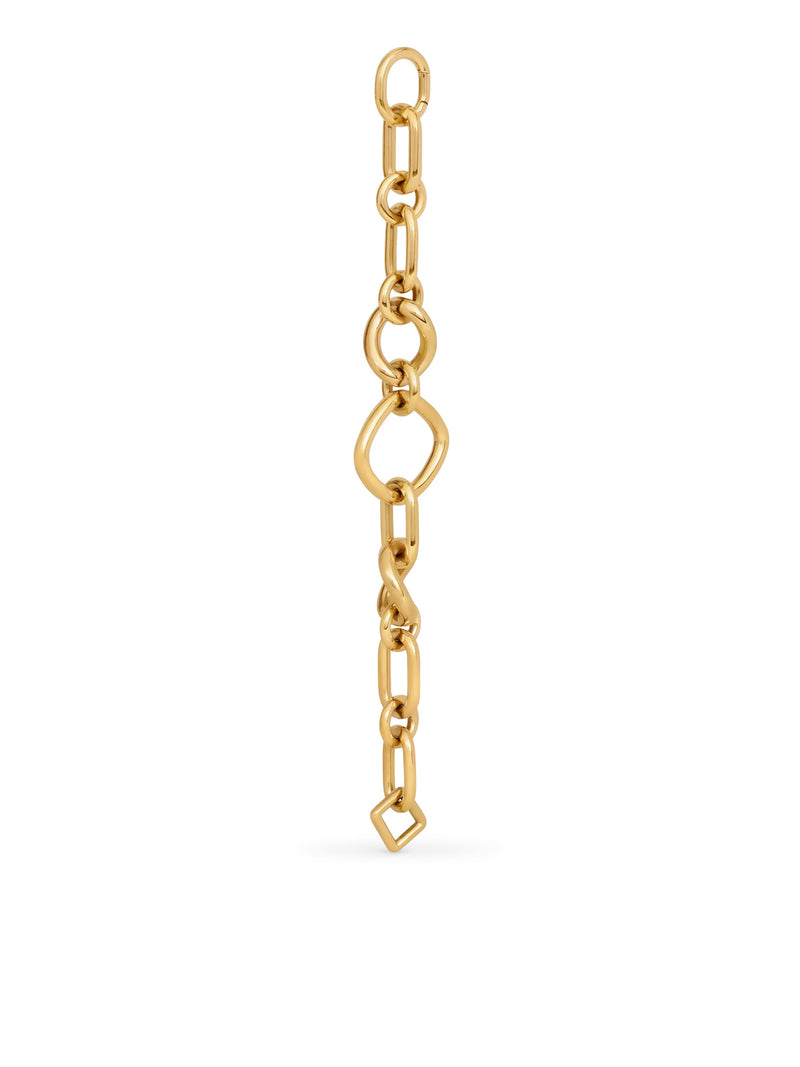 CELINE CHARMS MODERN THIN GOURMETTE IN GOLD-FINISH BRASS