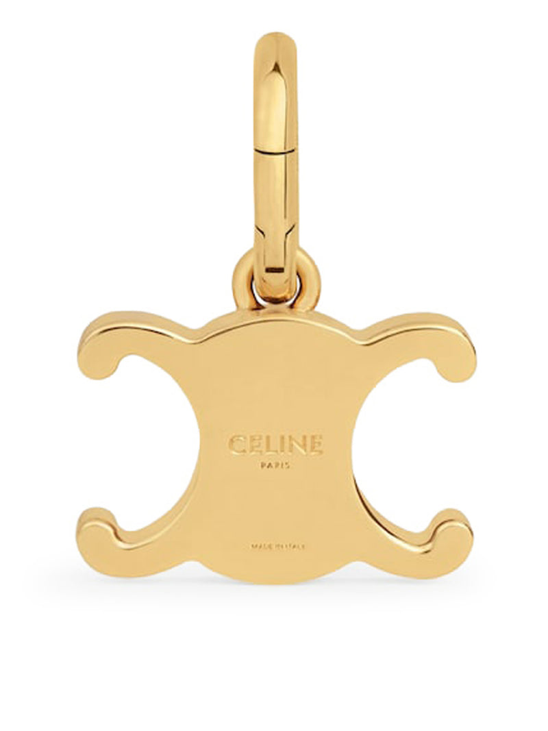 TRIOMPHE CELINE CHARMS IN GOLD-FINISHED BRASS