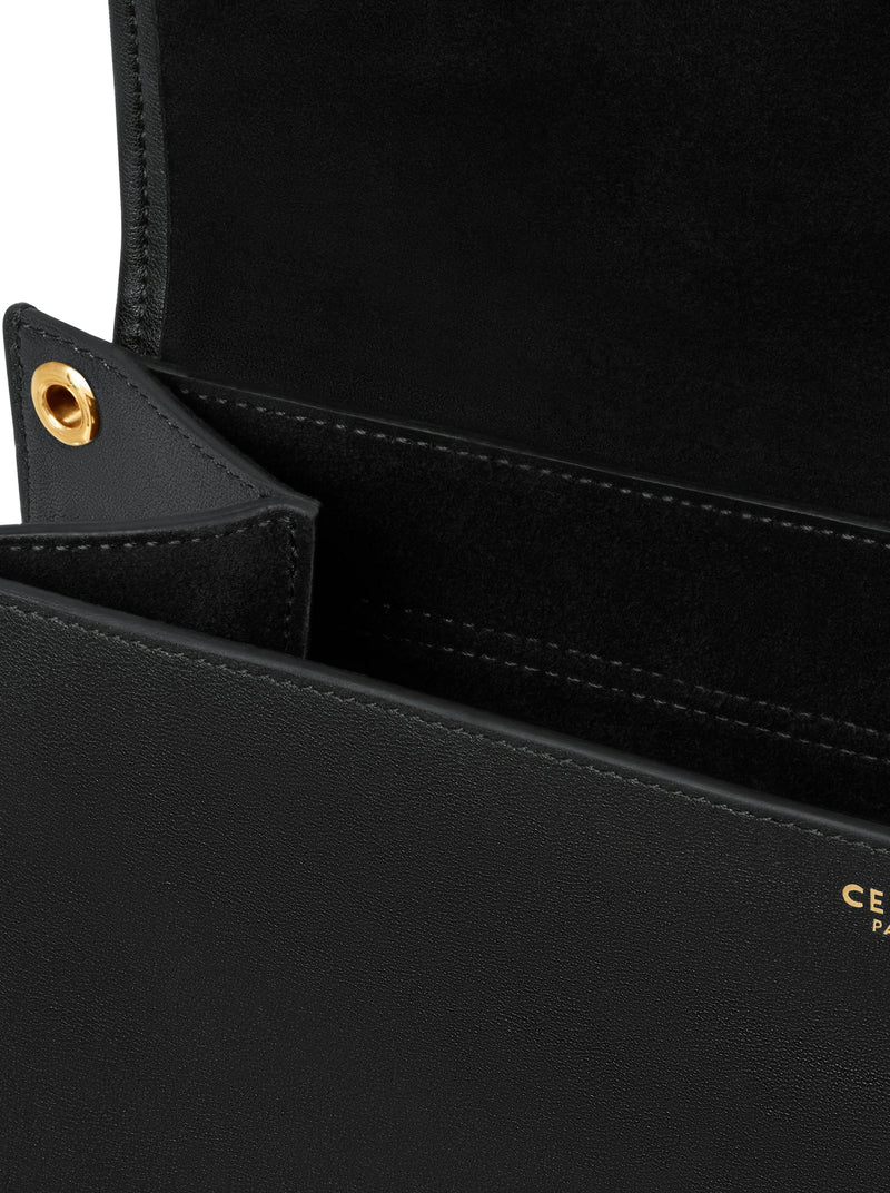 TRIOMPHE SOFT SADDLEBAG IN SOFT POLISHED CALFSKIN