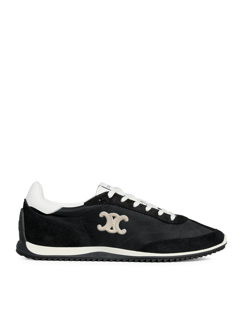 SNEAKER BASSA STRINGATA IN PELLE DI VITELLO SCAMOSCIATA