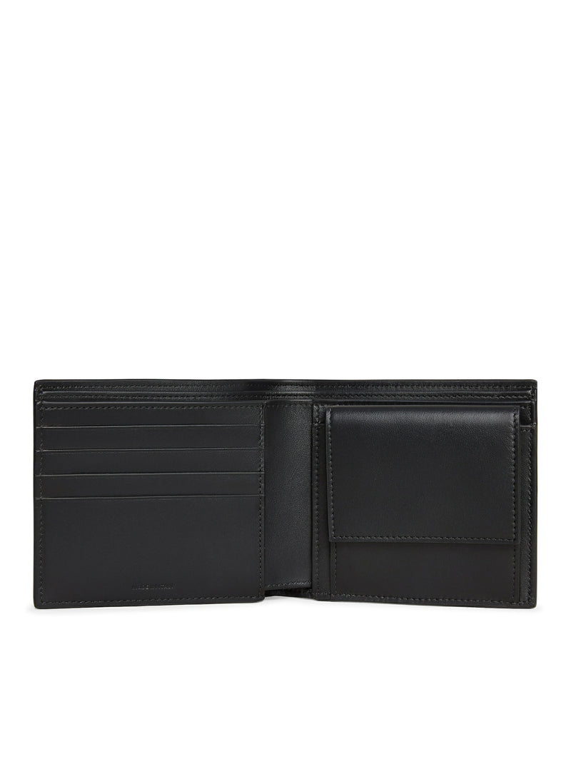 BI-FOLD WALLET IN GRAINED CALFSKIN