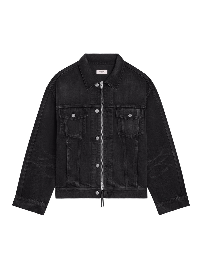 TRUCKER JACKET IN COTTON DENIM